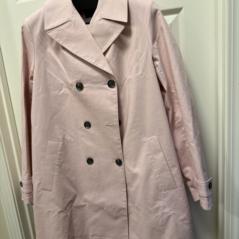 Banana Republic Light Pink Double-Breasted Trench Coat